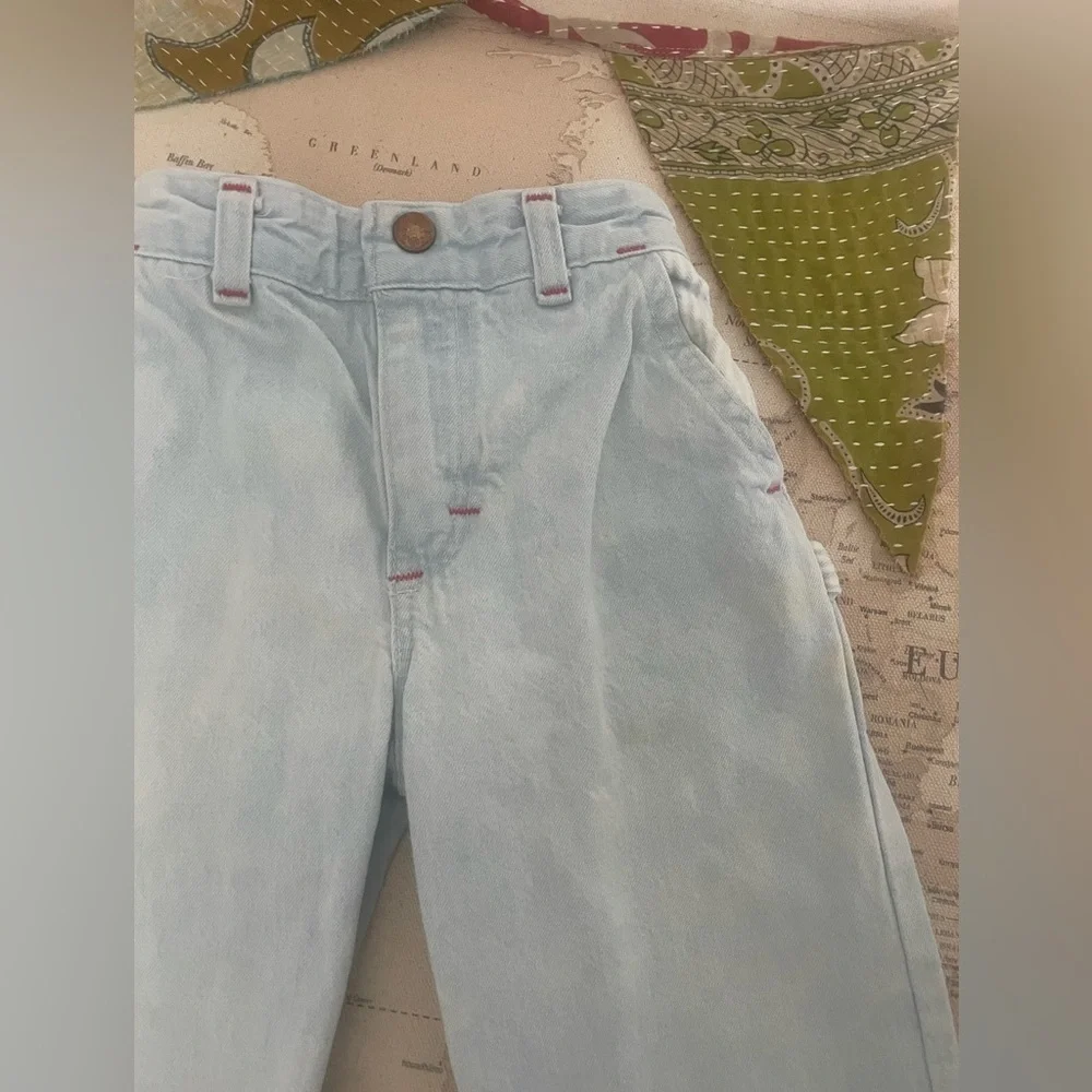 Oshkosh B’gosh Vintage Made in USA Light Blue Denim Pant Size 2